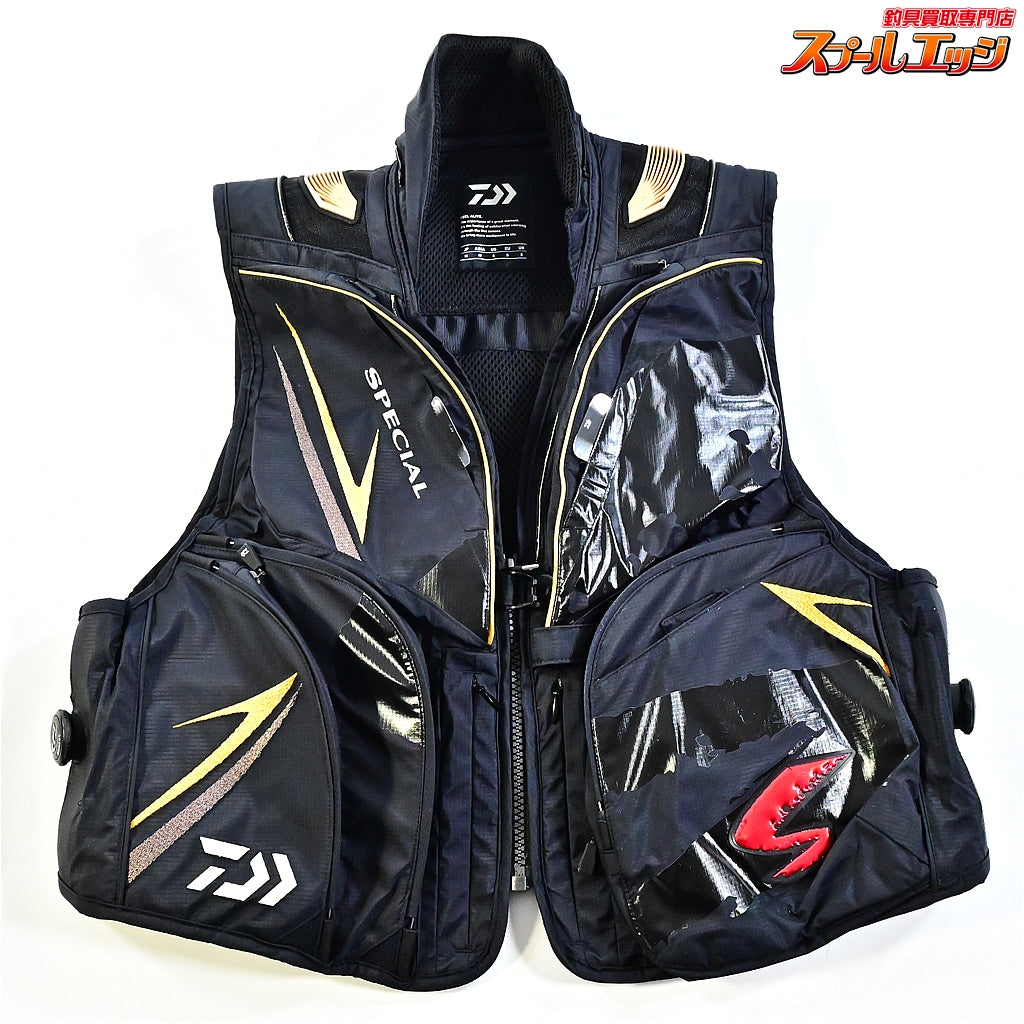 【ダイワ】 スペシャル バリアテック ショートベスト DV-1023 170/88A サイズM マスターブラック DAIWA SPECIAL 鮎ベスト K_160