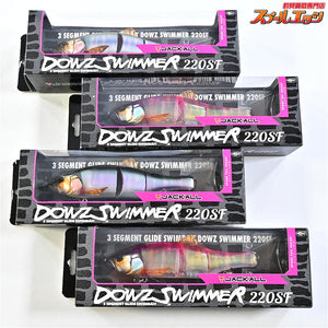 【ジャッカル】 ダウズスイマー 220SF スペアテール付 淡水系カラー 4点セット JACKALL DOWS SWIMMER 淡水用ルアー K_100