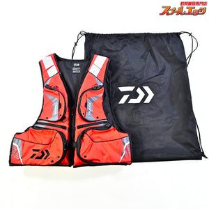 【ダイワ】 フローティングベスト DF-3420 レッド サイズサジアXL 2022年9月製造 桜マーク有 ケース付 DAIWA ライフジャケット K_100