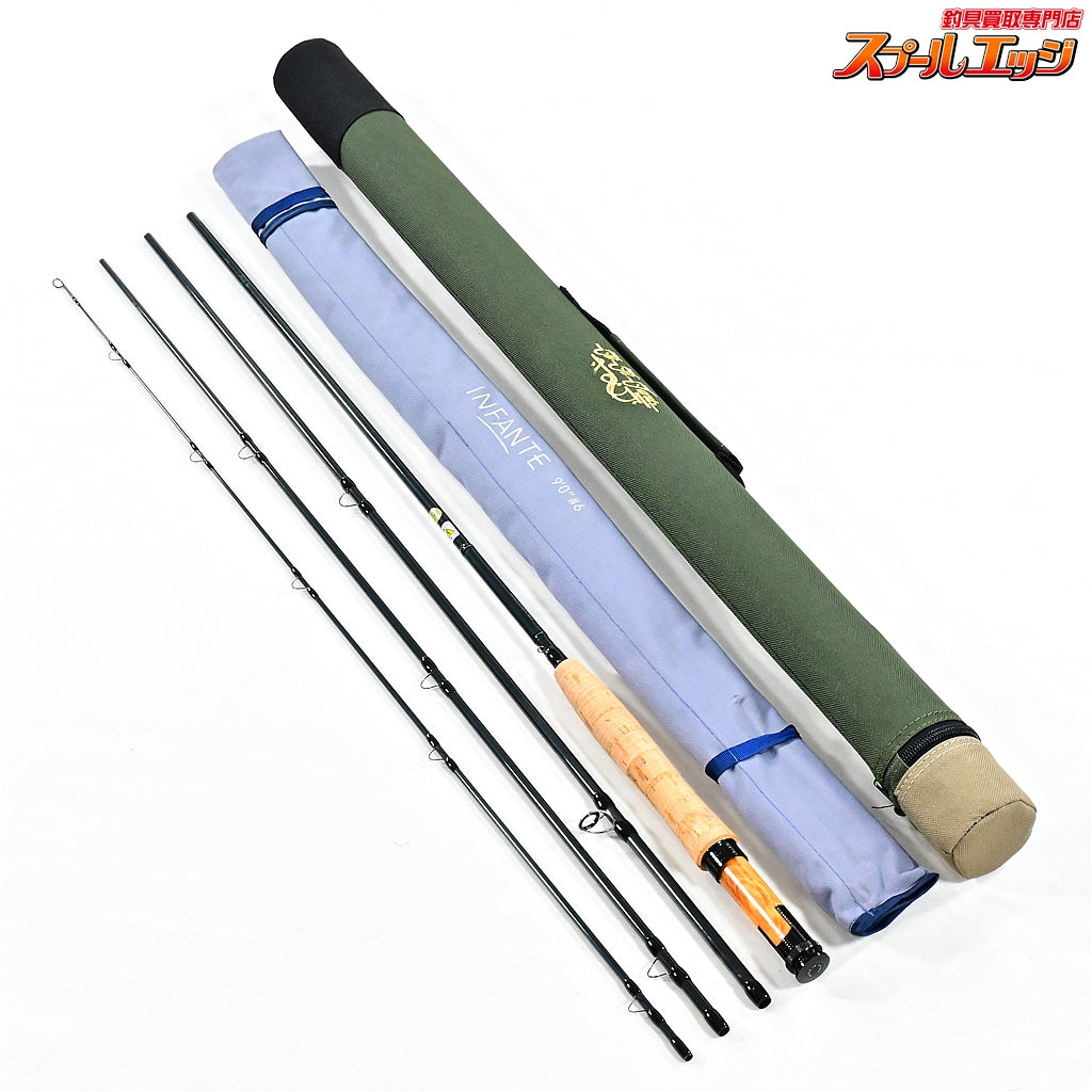【ティムコ】 ユーフレックス インファンテ 9.0ft 9'0 #6 906-4 ウッド Tiemco EUFLEX INFANTE ヤマメ イワナ K_120