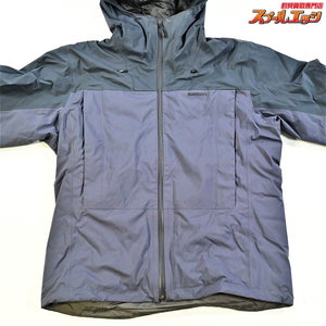 【シマノ】 インサレーション レインジャケット RB-034W ブルーチャコール サイズアジアXL SHIMANO RAIN JACKET 防寒 防水 K_080