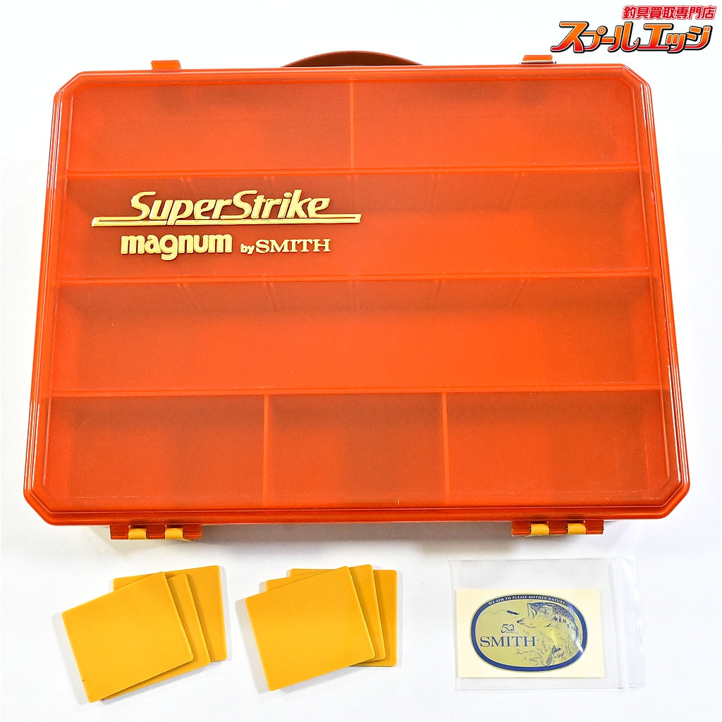 【スミス】 スーパーストライク マグナム タックルボックス スミス50thステッカー付 SMITH SuperStrike Magnum K_100