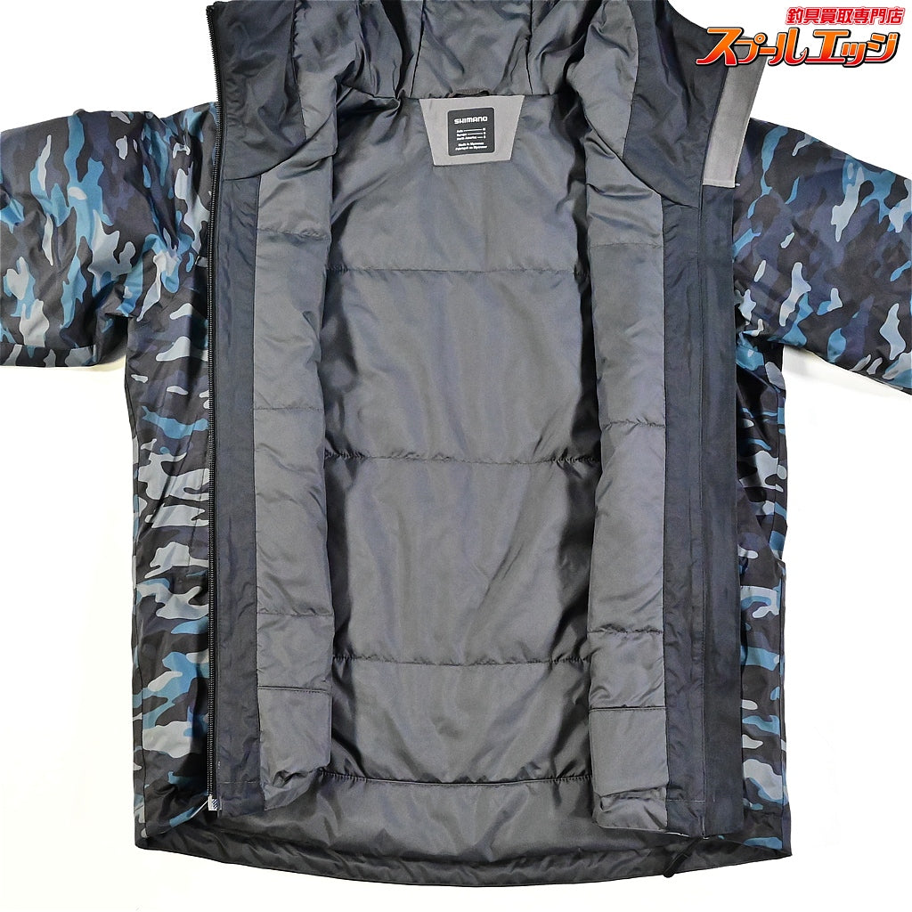【シマノ】 ベーシックインサレーション レインスーツ01 RB-057X 上下セット ブラックマルチカモ サイズアジアM SHIMANO K_080