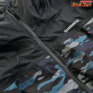 【シマノ】 ベーシックインサレーション レインスーツ01 RB-057X 上下セット ブラックマルチカモ サイズアジアM SHIMANO K_080