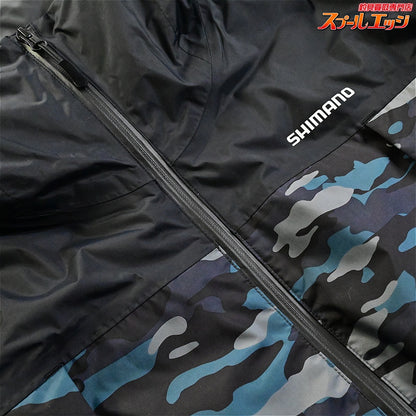 【シマノ】 ベーシックインサレーション レインスーツ01 RB-057X 上下セット ブラックマルチカモ サイズアジアM SHIMANO K_080