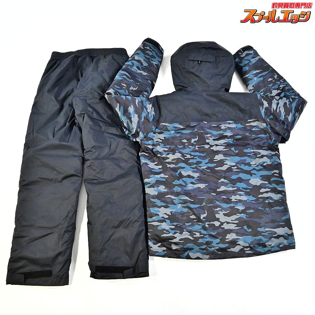 【シマノ】 ベーシックインサレーション レインスーツ01 RB-057X 上下セット ブラックマルチカモ サイズアジアM SHIMANO K_080