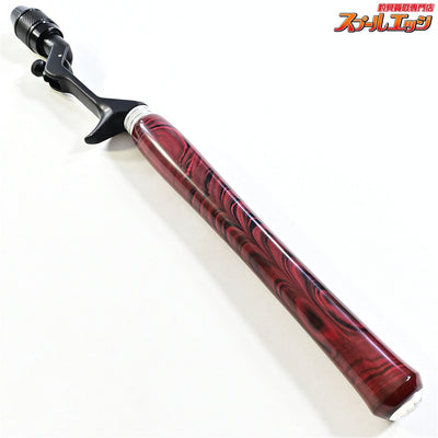 【ブライトリバーxイノワークス】 チャッカーグリップ フラットブラック ロングダブル レッドマーブル 全長41cm グリップ部25.5cm チャンピオンフェルール BRIGHT-LIVERxino works CHUCKER Custom grip K_060