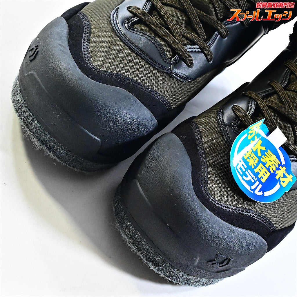 【ダイワ】 フィッシングシューズ DS-2680-H スパイクフェルト サイズ27cm モスグリーン コーデュラ DAIWA CORDURA K_124