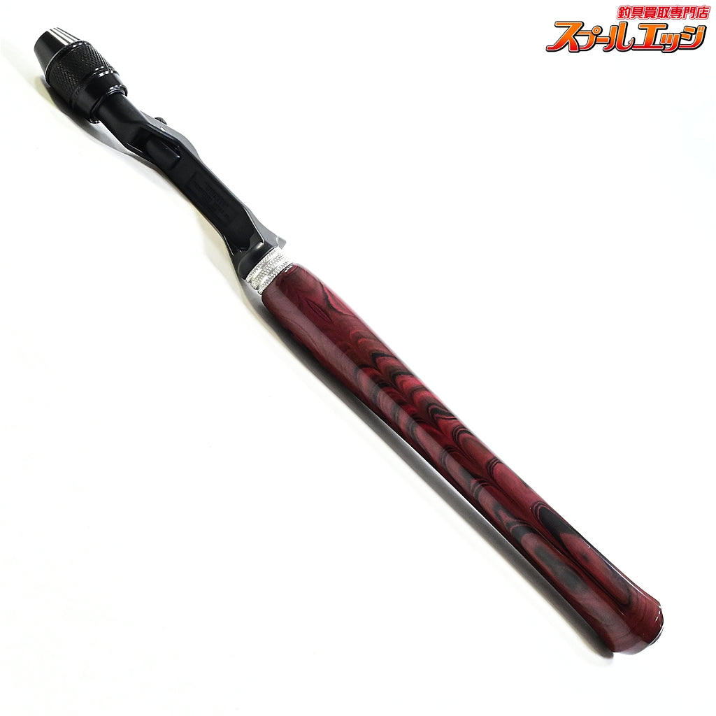 【ブライトリバーxイノワークス】 チャッカーグリップ フラットブラック ロングダブル レッドマーブル 全長41cm グリップ部25.5cm チャンピオンフェルール BRIGHT-LIVERxino works CHUCKER Custom grip K_060