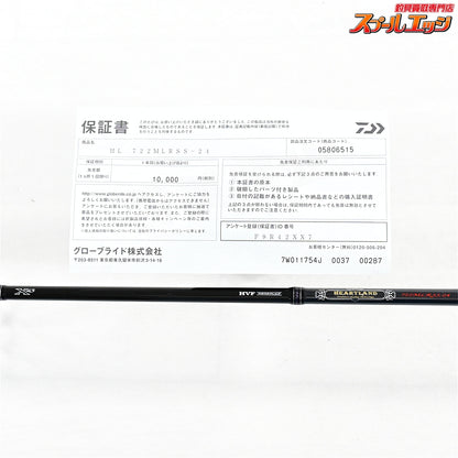 【ダイワ】 24ハートランド HL 722MLRSS-24 DAIWA HEARTLAND ブラックバス K_158