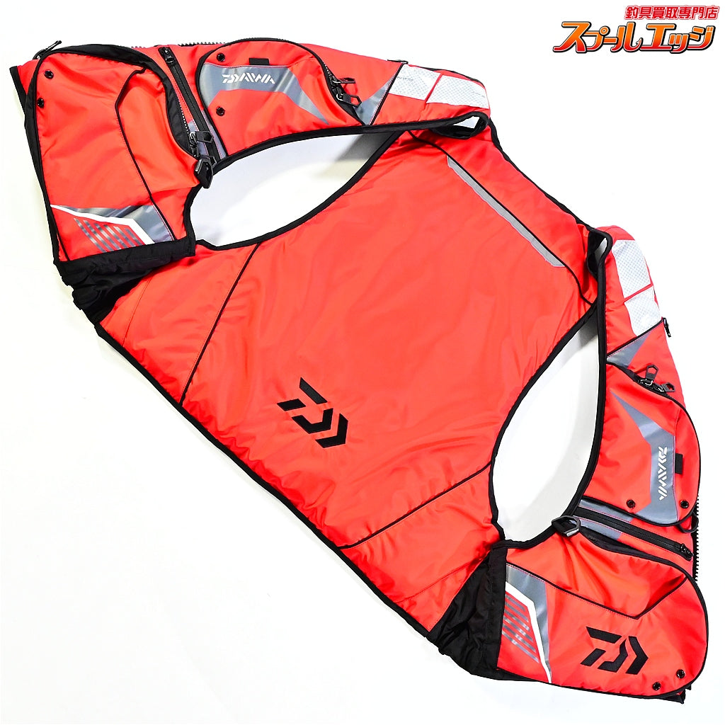 【ダイワ】 フローティングベスト DF-3420 レッド サイズサジアXL 2022年9月製造 桜マーク有 ケース付 DAIWA ライフジャケット K_100