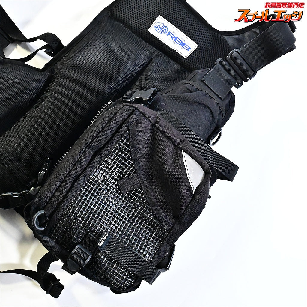 【リバレイ】 RBB エクストリームベスト2 II ブラック 7588 アピア 2ルームポーチ付 Rivalley EXTREAMEVEST II K_060