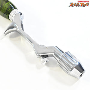 【ブライトリバーxイノワークス】 チャッカーグリップ ポリッシュシルバー ロングダブル グリーンマーブル 全長41cm グリップ部25.5cm チャンピオンフェルール BRIGHT-LIVERxino works CHUCKER Custom grip K_060