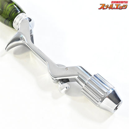 【ブライトリバーxイノワークス】 チャッカーグリップ ポリッシュシルバー ロングダブル グリーンマーブル 全長41cm グリップ部25.5cm チャンピオンフェルール BRIGHT-LIVERxino works CHUCKER Custom grip K_060