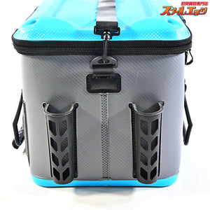 【がまかつ】 ラグゼ タックルバック ハードRH LE401 シアンxグレー 縦32x横40x高さ32cm GAMAKATSU LUXXE K_146