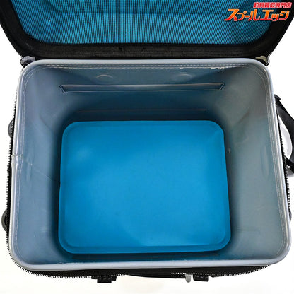 【がまかつ】 ラグゼ タックルバック ハードRH LE401 シアンxグレー 縦32x横40x高さ32cm GAMAKATSU LUXXE K_146