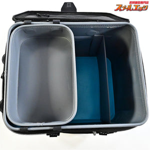 【がまかつ】 ラグゼ タックルバック ハードRH LE401 シアンxグレー 縦32x横40x高さ32cm GAMAKATSU LUXXE K_146