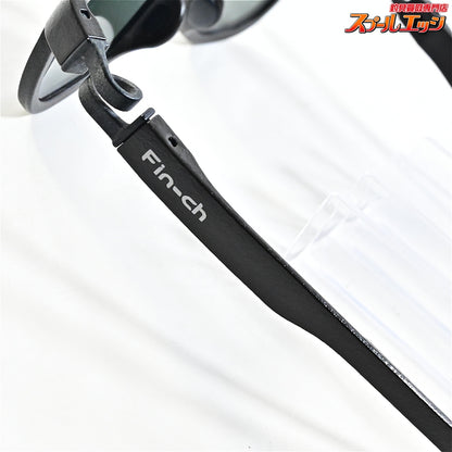 【フィンチ】 リナ偏光グラス ウェリントンLタイプ マットブラック グレー/ブルーミラーコート Fin-ch Lina Polarized glass K_060