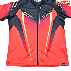 【シマノ】 リミテッドプロ フルジップシャツ SH-011S レッド サイズXL 長袖 SHIMANO LIMITED-PRO 吸水速乾 遮熱 K_060