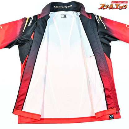 【シマノ】 リミテッドプロ フルジップシャツ SH-011S レッド サイズXL 長袖 SHIMANO LIMITED-PRO 吸水速乾 遮熱 K_060