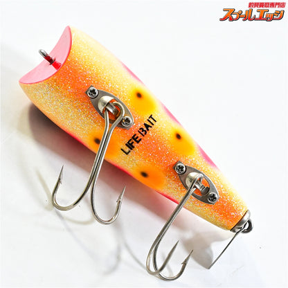 【ライフベイト】 ペンシルポッパー フィッシュテール スローテーパー オリカラ ブラウンバックパロット ラメ LIFEBAIT Slowtaper K_060