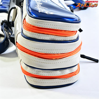 【がまかつ】 がまへら ライトロッドケース4 GC294 3層 PVC素材 ホワイト/ブルー GAMAKATSU LIGHT-ROD-CASE へらロッドケース K_192
