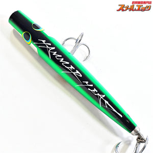 【ハンマーヘッド】 シャラポア 250 スリム 背黒グリーン HAMMER HEAD Sharapoa slim 海水用ルアー K_060