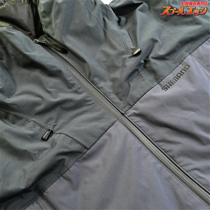 【シマノ】 インサレーション レインジャケット RB-034W ブルーチャコール サイズアジアXL SHIMANO RAIN JACKET 防寒 防水 K_080