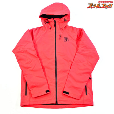 【ジャッカル】 シェルジャケット レッド サイズL JACKALL SHELL JACKET 撥水 防風 K_060