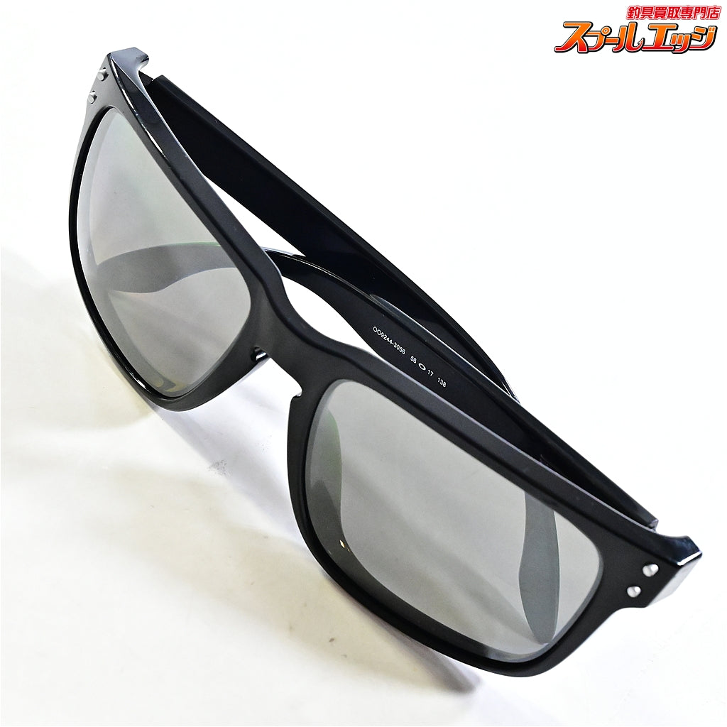 【オークリー】 ホルブルック ポリッシュドブラック プリズムグレー OO9244-3056 ポラライズド 偏光サングラス OAKLEY HOLBROOK POLARIZED K_060