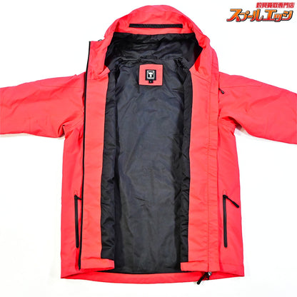 【ジャッカル】 シェルジャケット レッド サイズL JACKALL SHELL JACKET 撥水 防風 K_060
