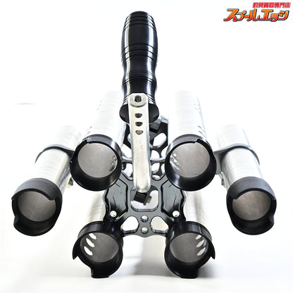 【ドライブ】 フォース アルミロッドスタンド 6本仕様 4本仕様+別売りEXホルダー2本装着 シルバー/ガンメタ DLIVE FORCE K_060