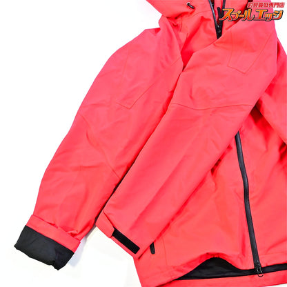 【ジャッカル】 シェルジャケット レッド サイズL JACKALL SHELL JACKET 撥水 防風 K_060