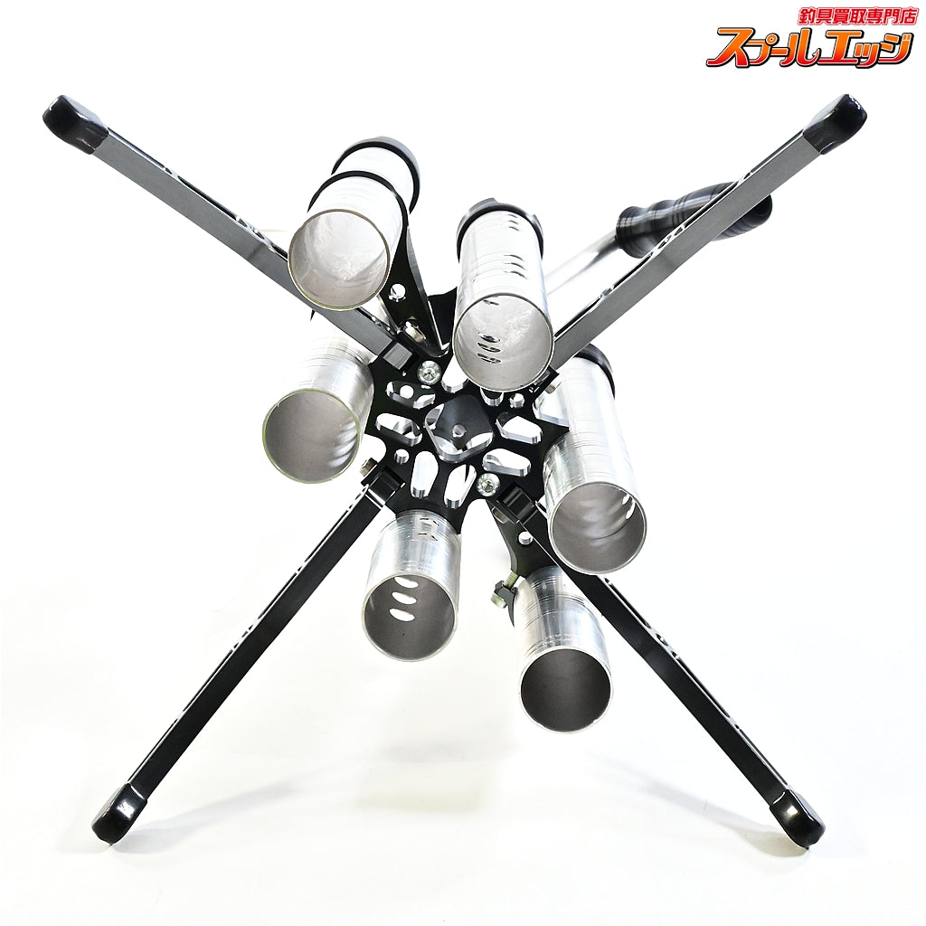 【ドライブ】 フォース アルミロッドスタンド 6本仕様 4本仕様+別売りEXホルダー2本装着 シルバー/ガンメタ DLIVE FORCE K_060