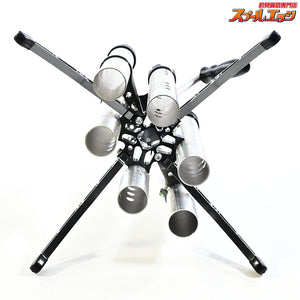 【ドライブ】 フォース アルミロッドスタンド 6本仕様 4本仕様+別売りEXホルダー2本装着 シルバー/ガンメタ DLIVE FORCE K_060