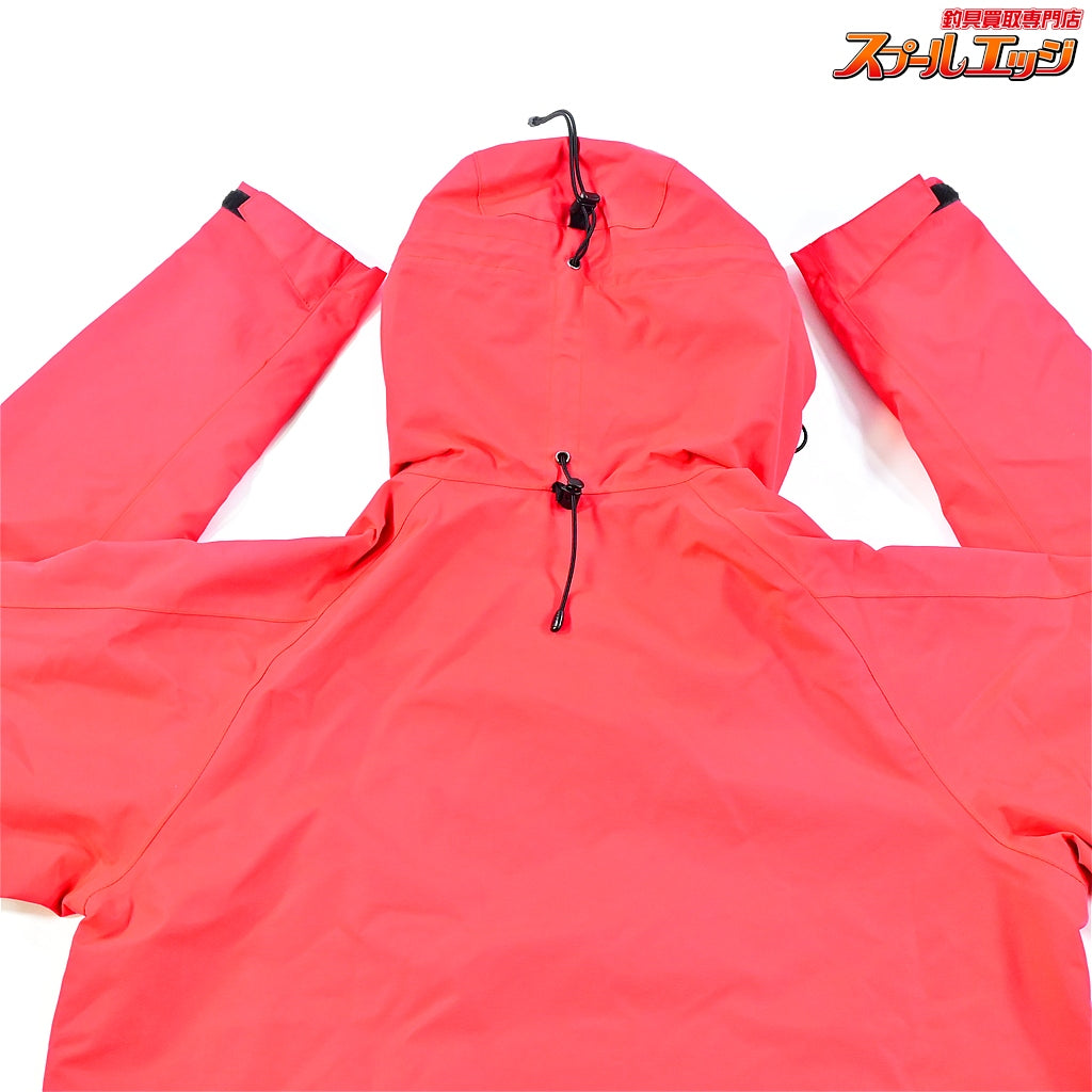 【ジャッカル】 シェルジャケット レッド サイズL JACKALL SHELL JACKET 撥水 防風 K_060
