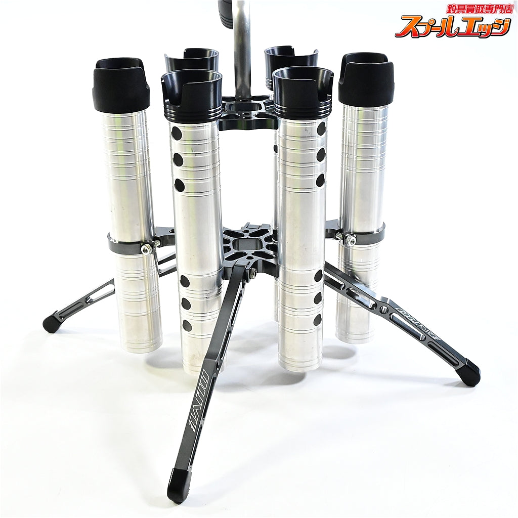【ドライブ】 フォース アルミロッドスタンド 6本仕様 4本仕様+別売りEXホルダー2本装着 シルバー/ガンメタ DLIVE FORCE K_060
