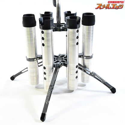【ドライブ】 フォース アルミロッドスタンド 6本仕様 4本仕様+別売りEXホルダー2本装着 シルバー/ガンメタ DLIVE FORCE K_060