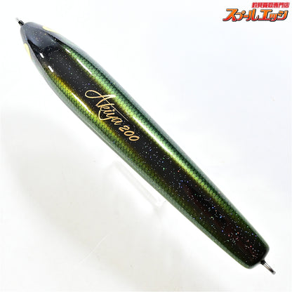 【ウッドリーム】 アキヤ 200 オリーブバックイエローライン Woodream Akiya 海水用ルアー K_060