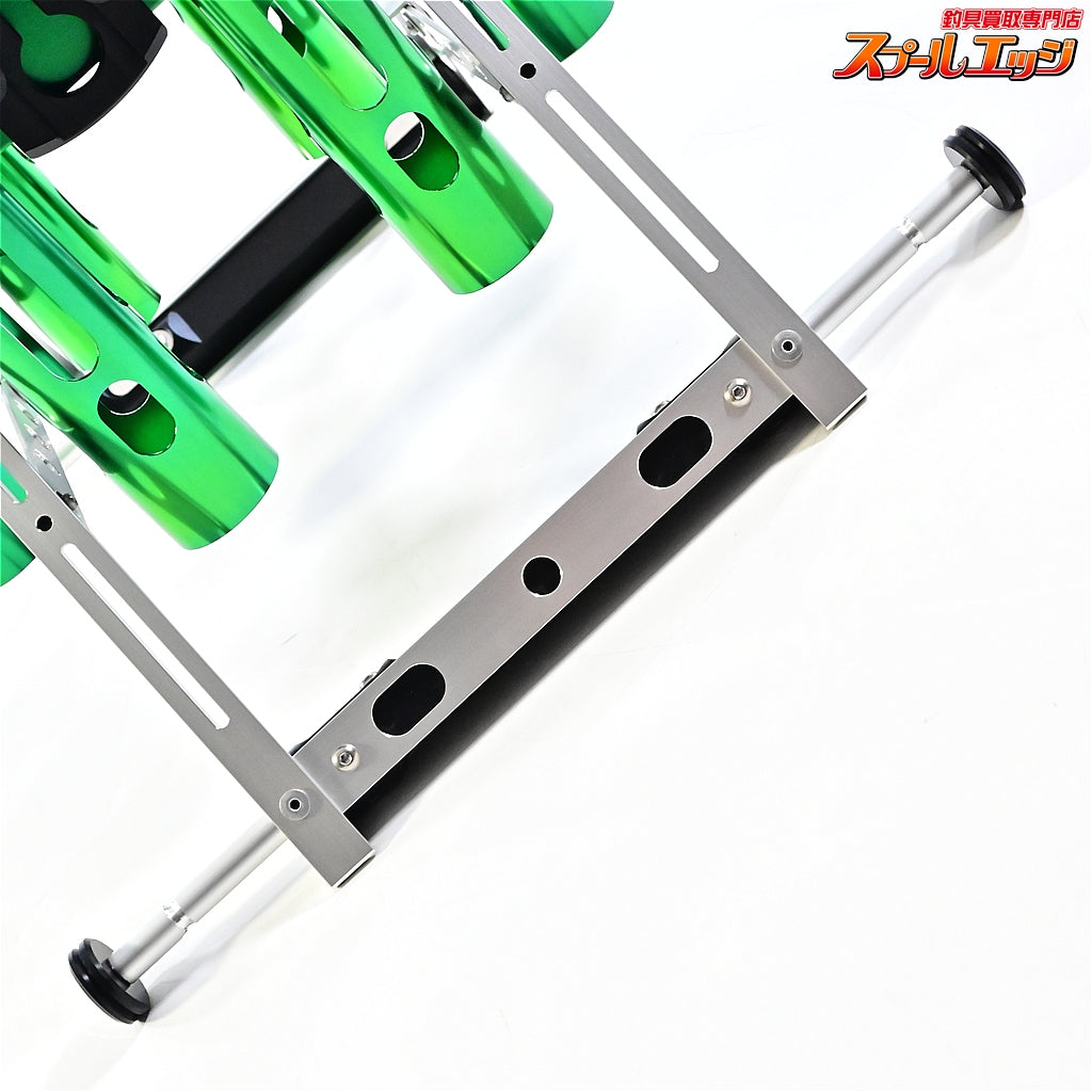 【ロデオクラフトx城峰釣具】 スーパーカスタムロッドスタンド 6本仕様 角度調整可能 限定カラー 大人のグリーン Rodio-Craft K_150