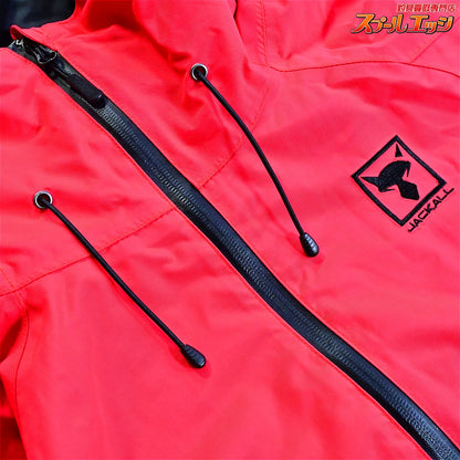 【ジャッカル】 シェルジャケット レッド サイズL JACKALL SHELL JACKET 撥水 防風 K_060