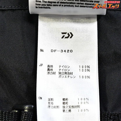 【ダイワ】 フローティングベスト DF-3420 レッド サイズサジアXL 2022年9月製造 桜マーク有 ケース付 DAIWA ライフジャケット K_100
