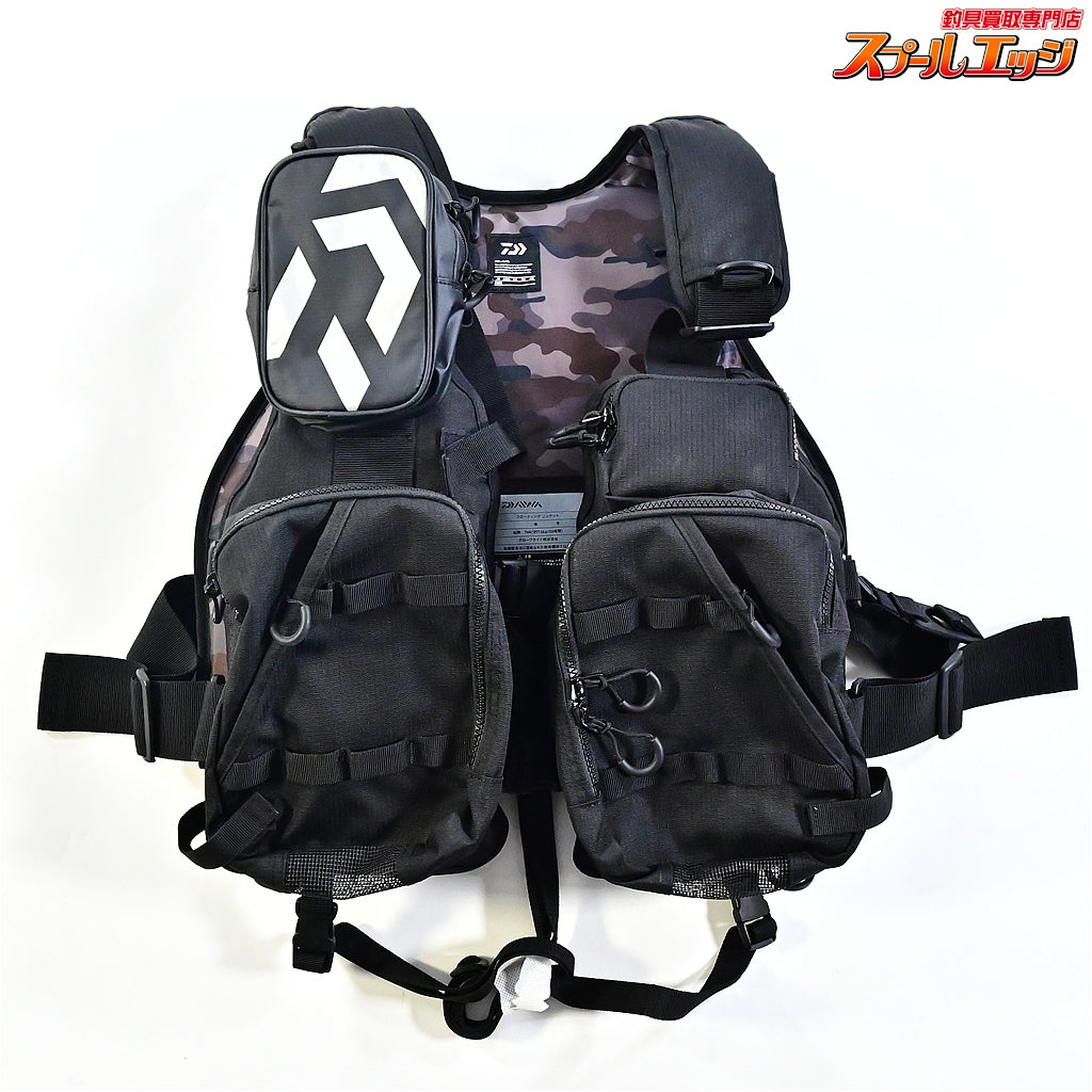 【ダイワ】 フロートゲームベスト DF-6206 フリーサイズ ターポリンポーチ付 ジェットブラック フローティングベスト DAIWA K_100