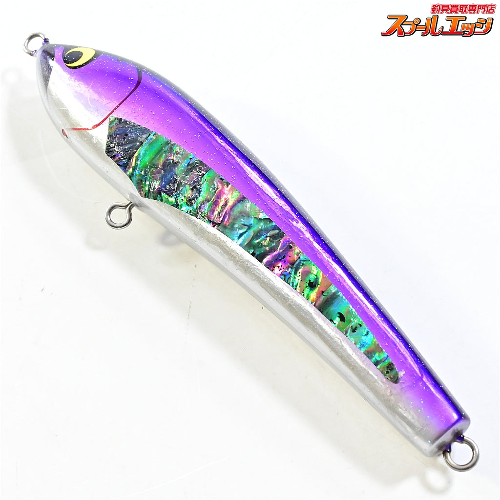 【ウッドリーム】 アキヤ 200 パープル アバロン シェル貼り アワビ貼り WooDreeam AKIYA 海水用ルアー K_060