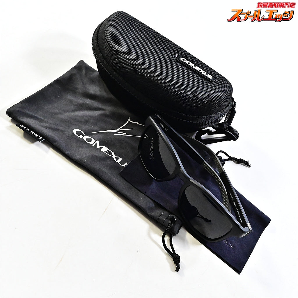 【ゴメクサス】 ウェリントン型 偏光サングラス スモークグリーン J15 CR39 プリズムレンズ GOMEXUS K_060