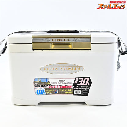【シマノ】 フィクセル ウルトラプレミアム 300 ZF-530R 30L アイスホワイト クーラーボックス SHIMANO FIXCEL ULTRA PREMIUM K_164