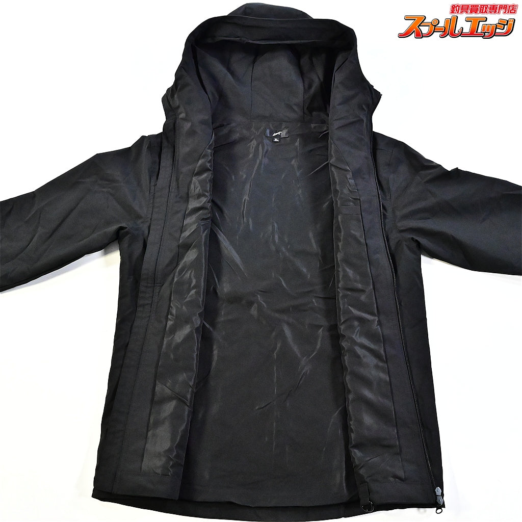 【LAHM】 ルアーアングルハマ マウンテンパーカー エクストリーム ステルスブラック サイズXL mountain parka Extreme 撥水 K_100