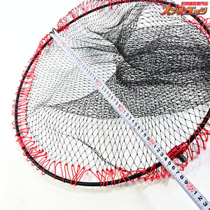 【がまかつ】 がま磯 タモ枠 四ツ折りジュラルミン GM835 55cm ブラック/レッド GAMAKATSU K_100