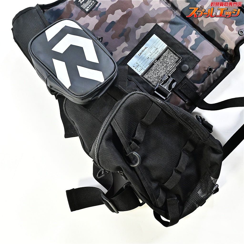 【ダイワ】 フロートゲームベスト DF-6206 フリーサイズ ターポリンポーチ付 ジェットブラック フローティングベスト DAIWA K_100