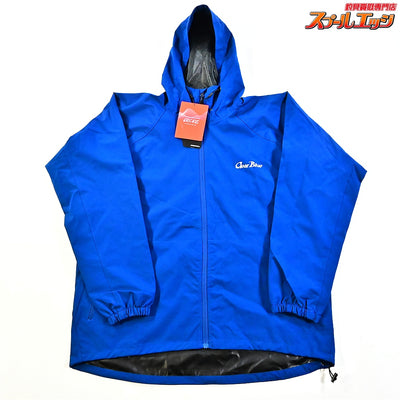 【クリアブルーxクロダルマ】 ロゴストレッチシェルパーカー ネイビー サイズ5L WEBショップ限定品 撥水ストレッチシェルパーカー ClearBlue K_100